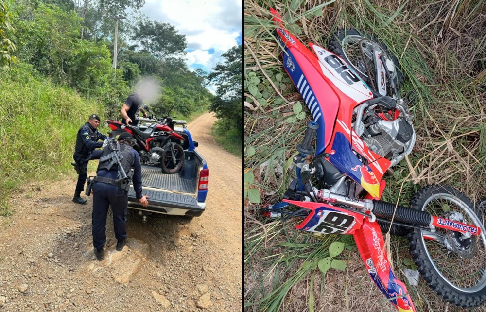Polícia Militar recupera motos furtadas em Monte Negro e Ariquemes